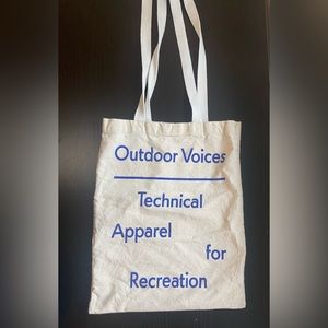 Outdoor Voices Canvas Reusable Tote One Size